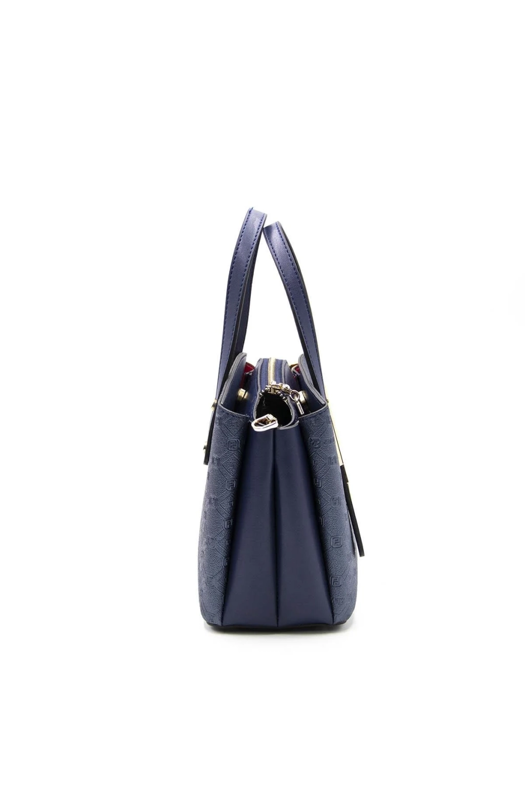 Кокетна чанта в цвят син релеф SILVER&POLO