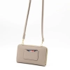 Чанта тип портмоне с дълга дръжка в бежов цвят SIlver&Polo