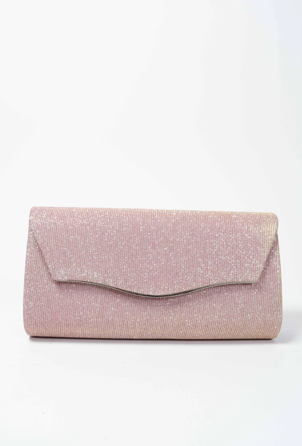 Розова дамска официална чанта тип клъч