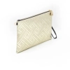 Дамска чанта тип плик в златен цвят SILVER&POLO