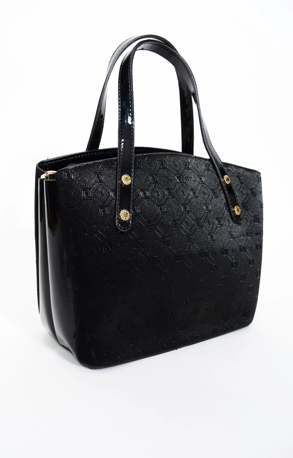 Кокетна чанта в черен цвят SILVER&POLO