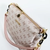 Дамска чанта в розова кожа SILVER&POLO