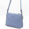 Дамска квадратна чанта в синя еко кожа SIlver&Pоlo