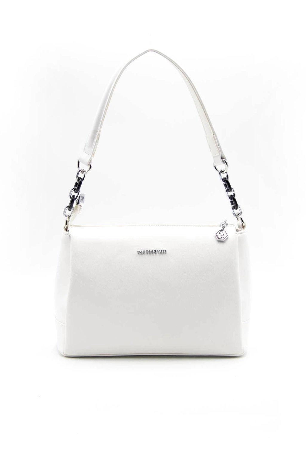 Дамска чанта в бяло от еко кожа SILVER&POLO