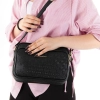 Дамска правоъгълна чанта в черен цвят на Silver&Polo