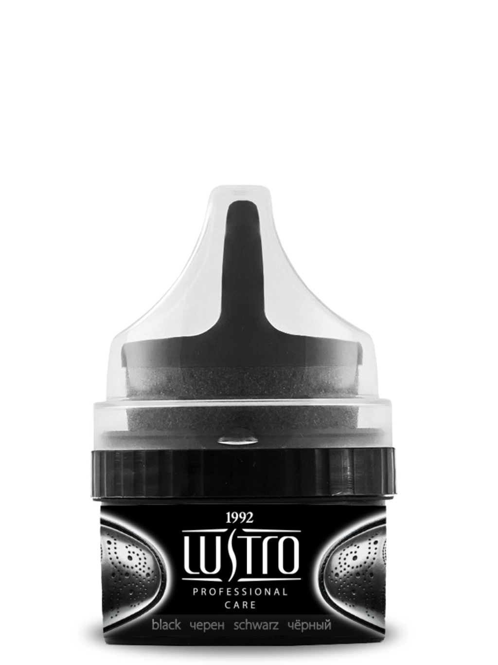 Черна боя за обувки lustro